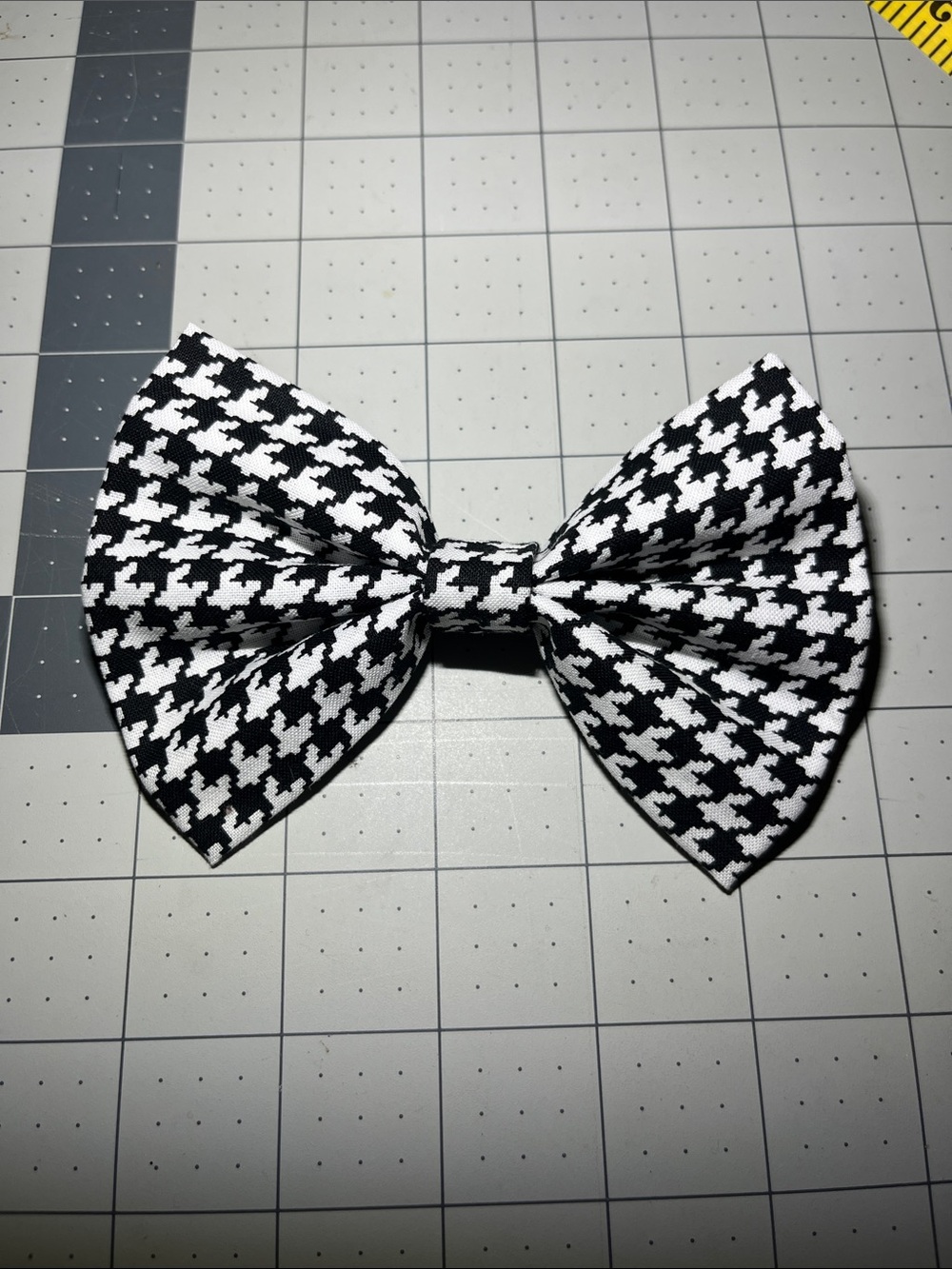 Black & White Bow Hair Clip for Kids